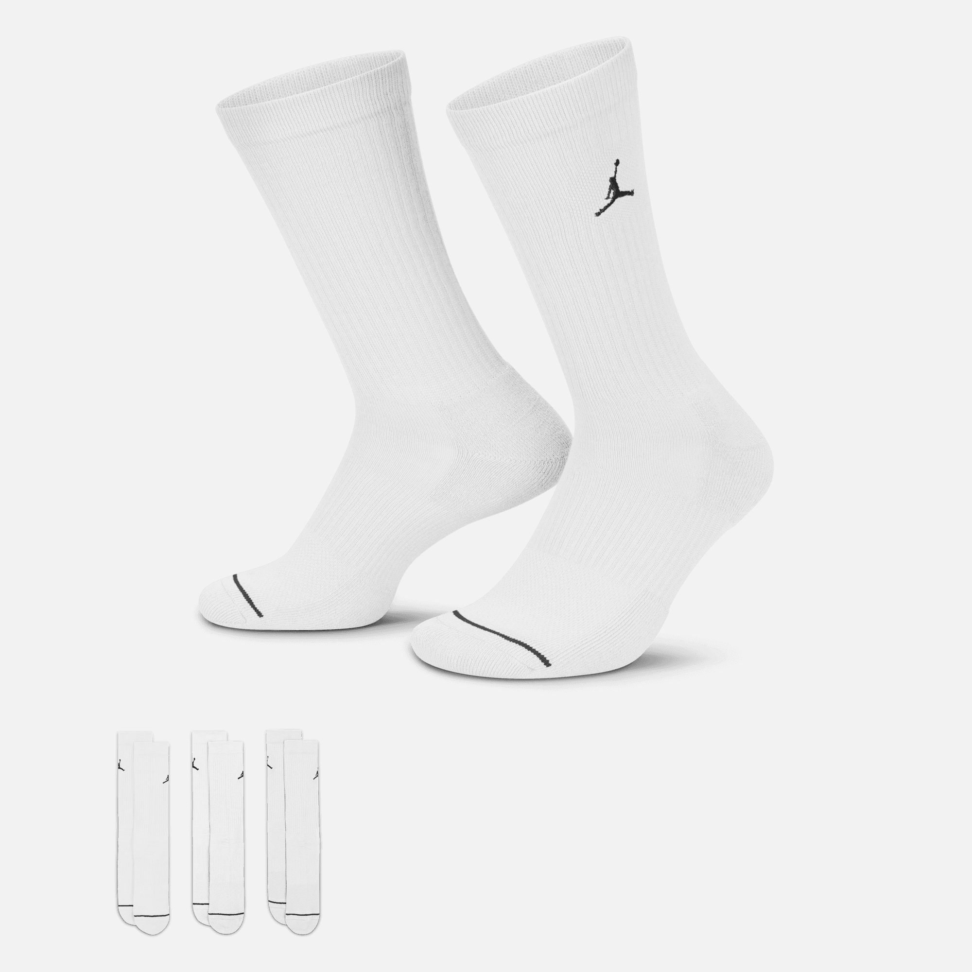 Air Jordan Everyday White Crew Socks (3-Pack)