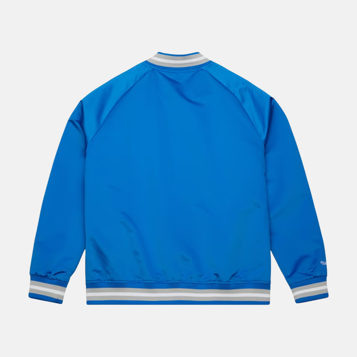 Mitchell & Ness Detroit Lions Blue Satin Jacket