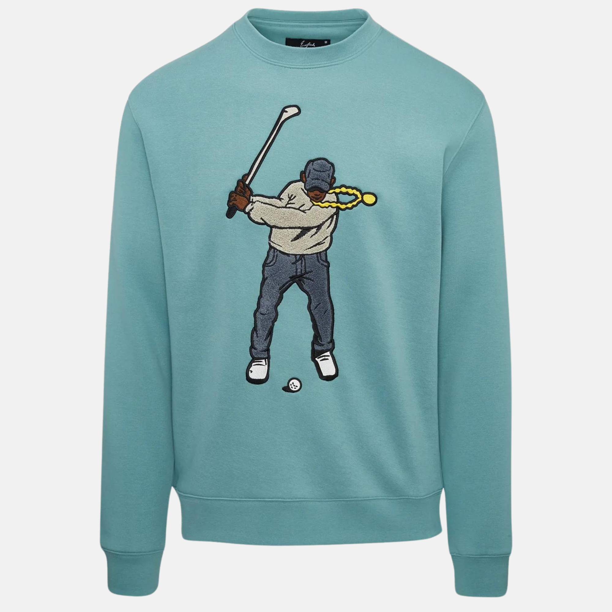 Eastside Golf Core Mineral Green Fleece Swingman Crew