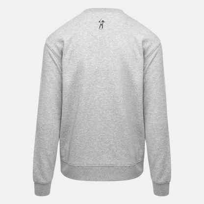 Eastside Golf Core Heather Grey Script Logo Fleece Crew