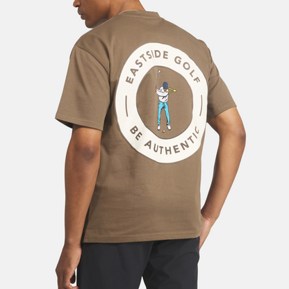 Eastside Golf Mocha Brown Circle T-Shirt