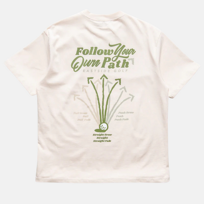 Eastside Golf Follow Your Own Path T-Shirt – Puffer Reds Eastside Golf Follow Your Own Path T-Shirt – Puffer Reds