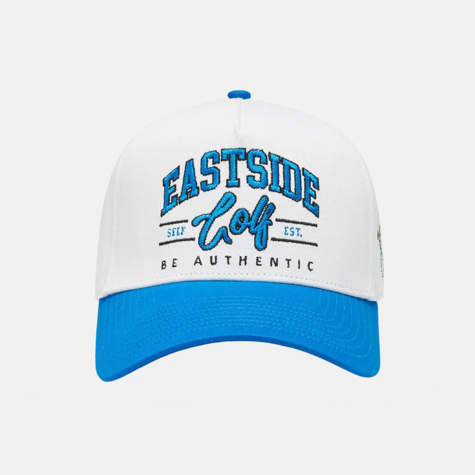 Eastside Golf Bright White/Royal Blue Five Panel Hat