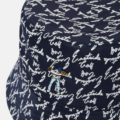 Eastside Golf Navy Script Bucket Hat