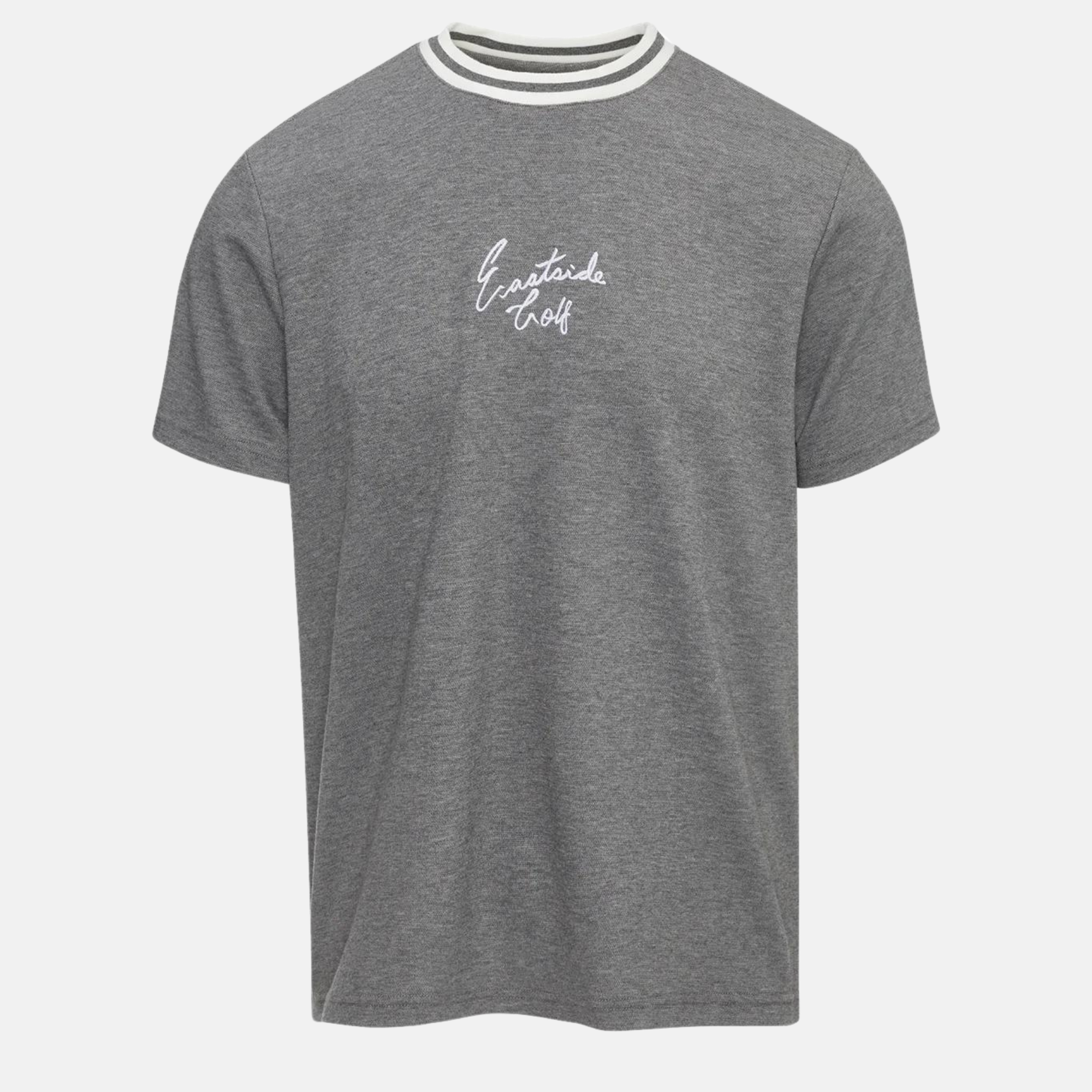 Eastside Golf Heather Grey Short Sleeve Pique Crew T-Shirt