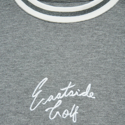 Eastside Golf Heather Grey Short Sleeve Pique Crew T-Shirt