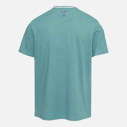 Eastside Golf Mineral Green Short Sleeve Pique Crew Shirt