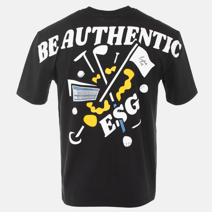 Eastside Golf 'Be Authentic' Black T-Shirt