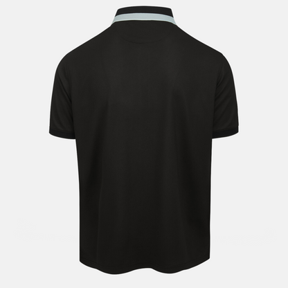 Eastside Golf Black Multi-Color Follow Through Polo