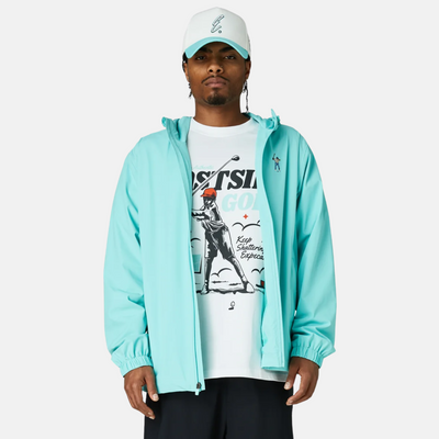 Eastside Golf Aqua Sky Shattered Swing Windbreaker Jacket