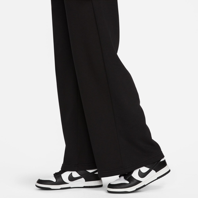 Nike Women's Sportswear Club Fleece Wide-Leg Black Pant