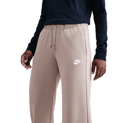 Nike Women's Sportswear Club Fleece Wide-Leg Brown Pant