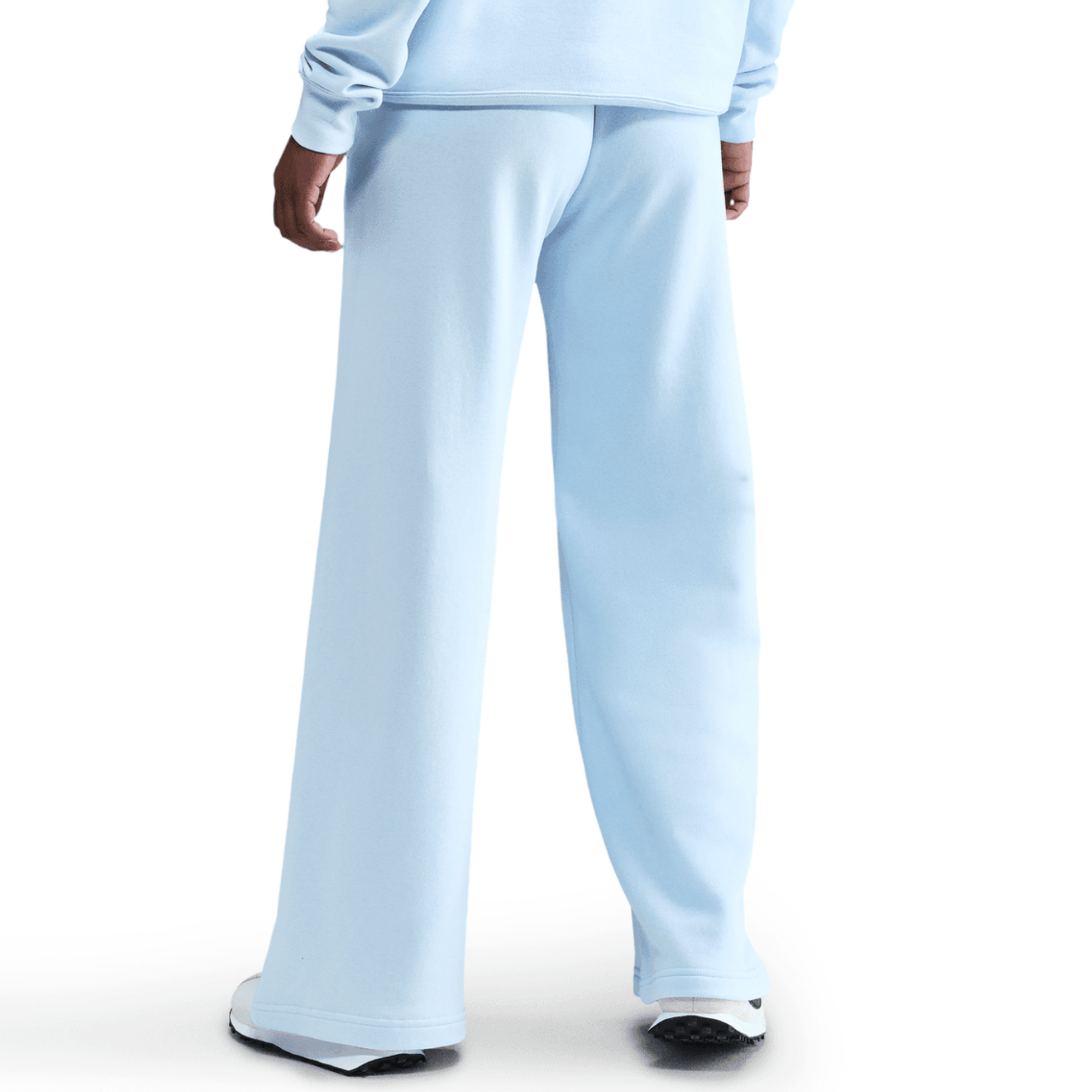 Nike Women's Sportswear Club Fleece Wide-Leg Blue Pant