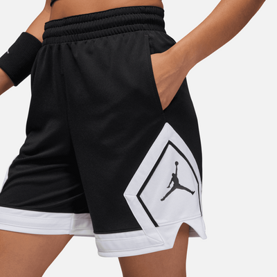 Air Jordan Women's Sport Black White Diamond Shorts