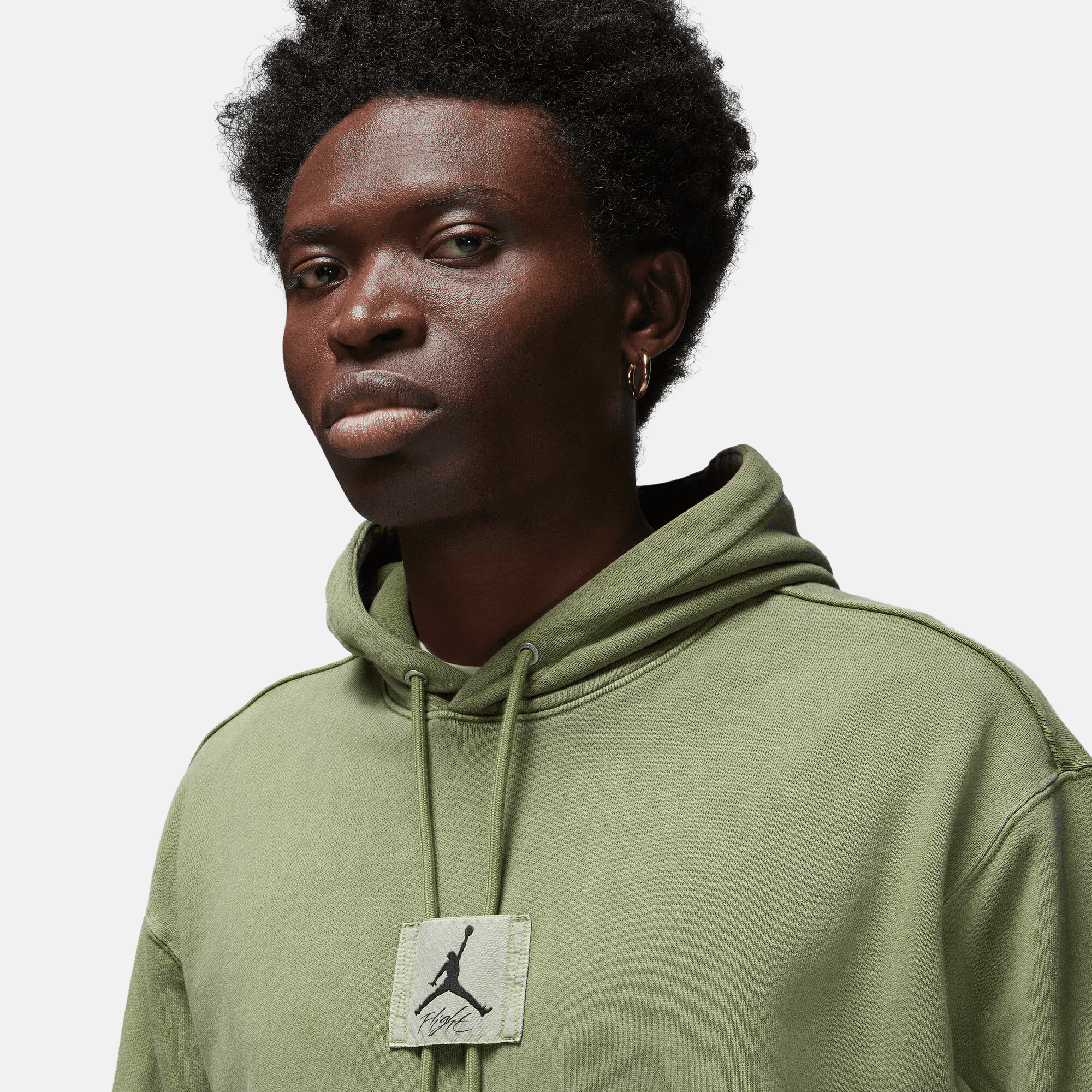 Air Jordan Essentials Statement Fleece Washed Green Pullover Hoodie