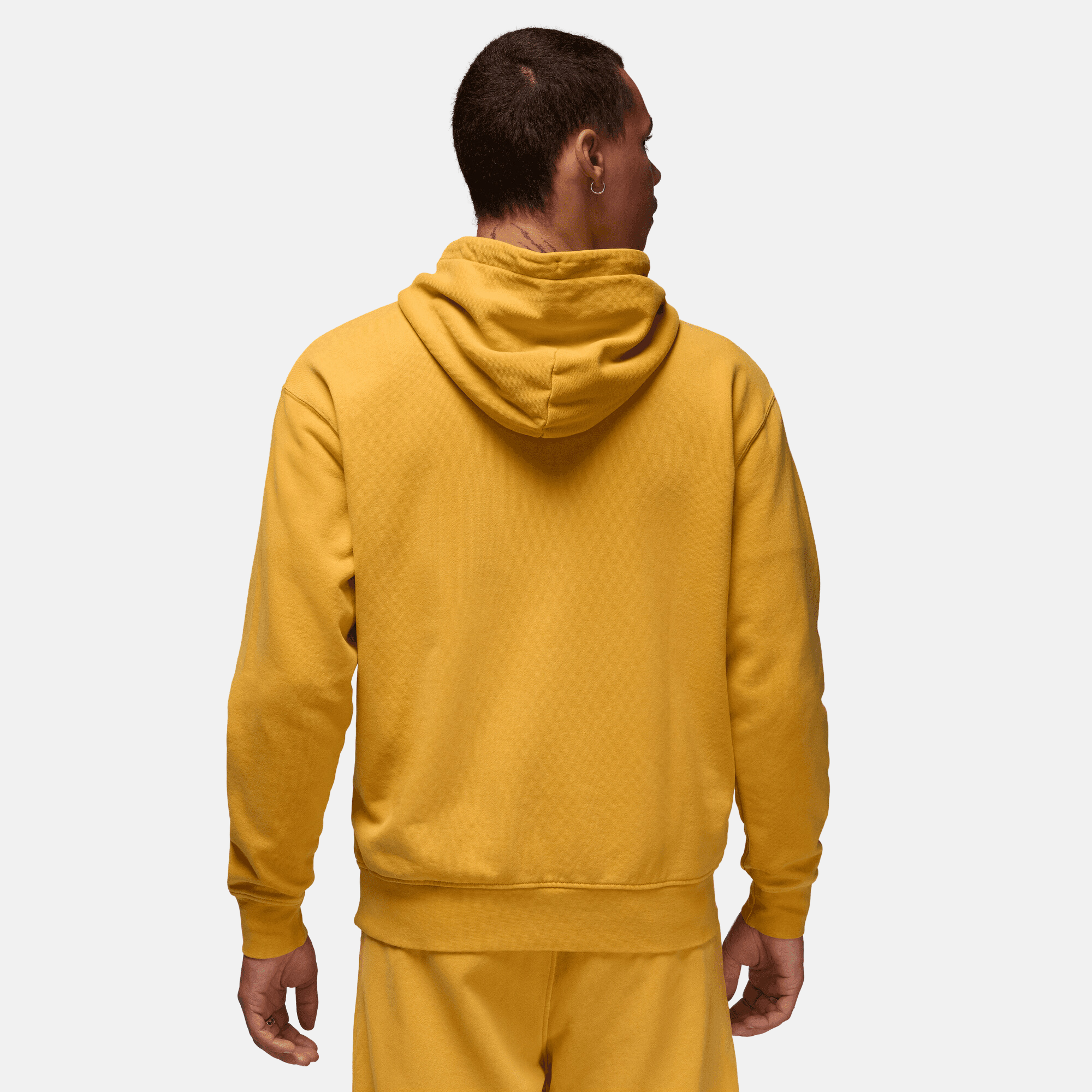 Jordan Flight Fleece Yellow Ochre Washed Pullover Hoodie