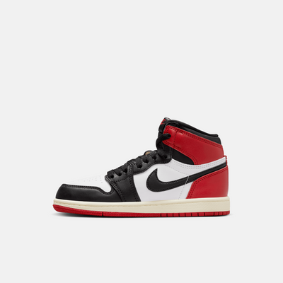 Air Jordan Kids' 1 Retro High OG Black Toe Reimagined (PS)