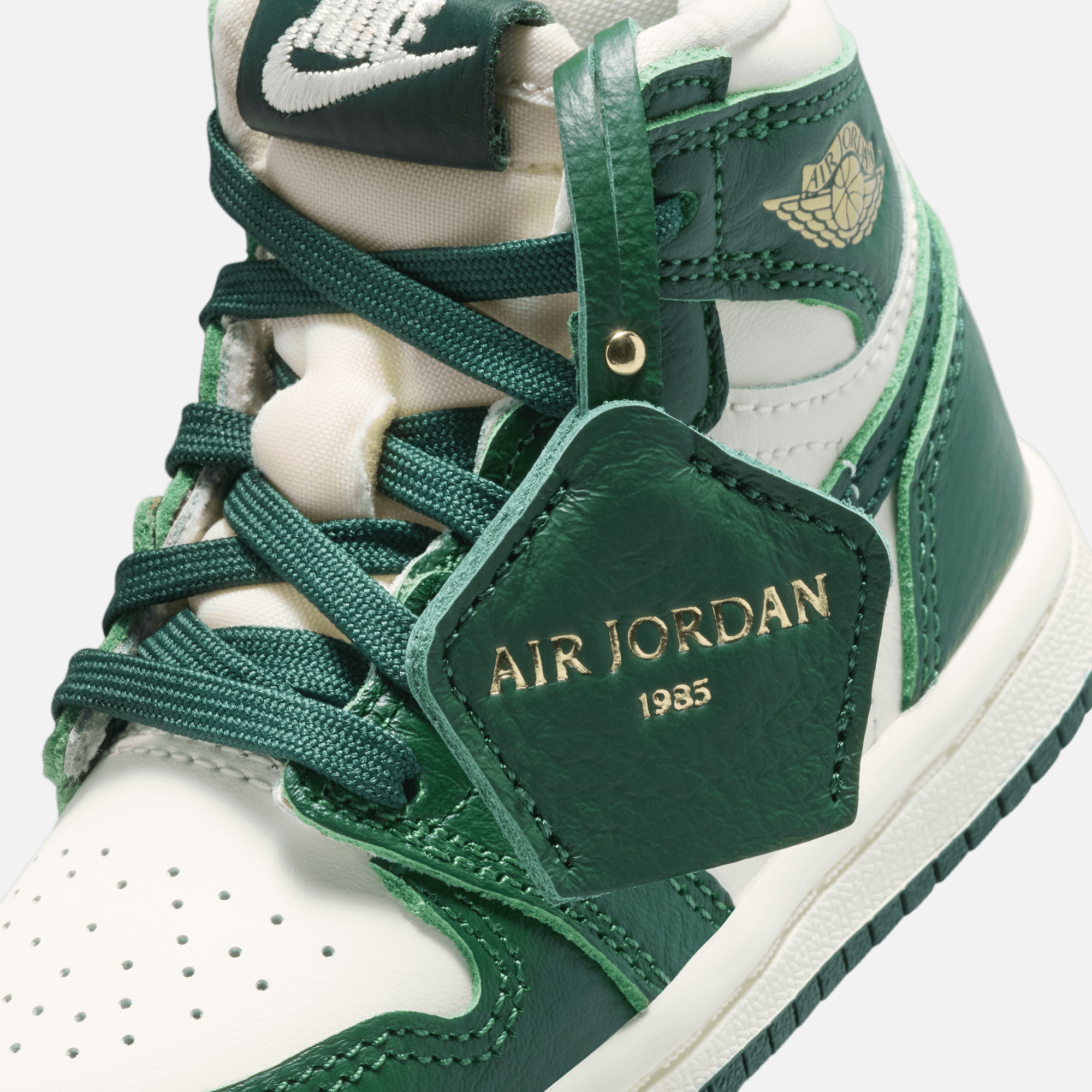 Air Jordan Kids' 1 Retro High OG Pro Green (TD)