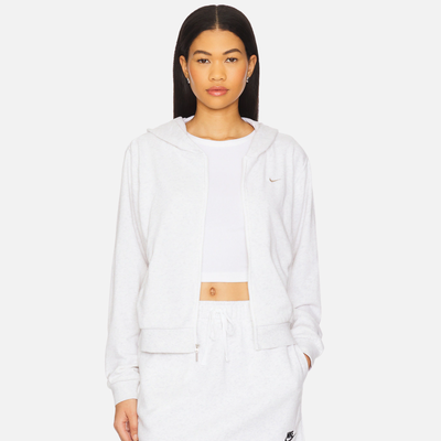 Nike Women's Sportswear Birch Heather Chill Terry Full-Zip Hoodie