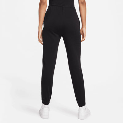 Nike Women's Sportswear Chill Terry Black Slim High-Waisted French Terry Sweatpants