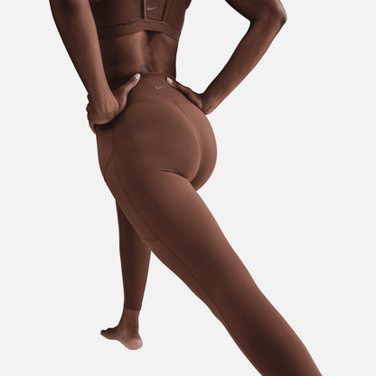 Nike One Women's High Waisted 7/8 Brown Leggings