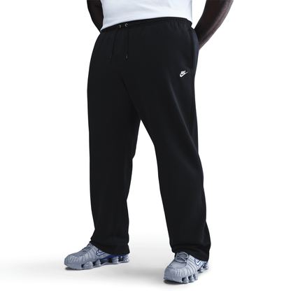 Nike Club Open-Hem Black Fleece Pants