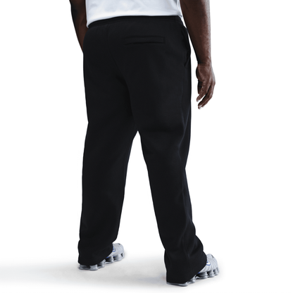 Nike Club Open-Hem Black Fleece Pants