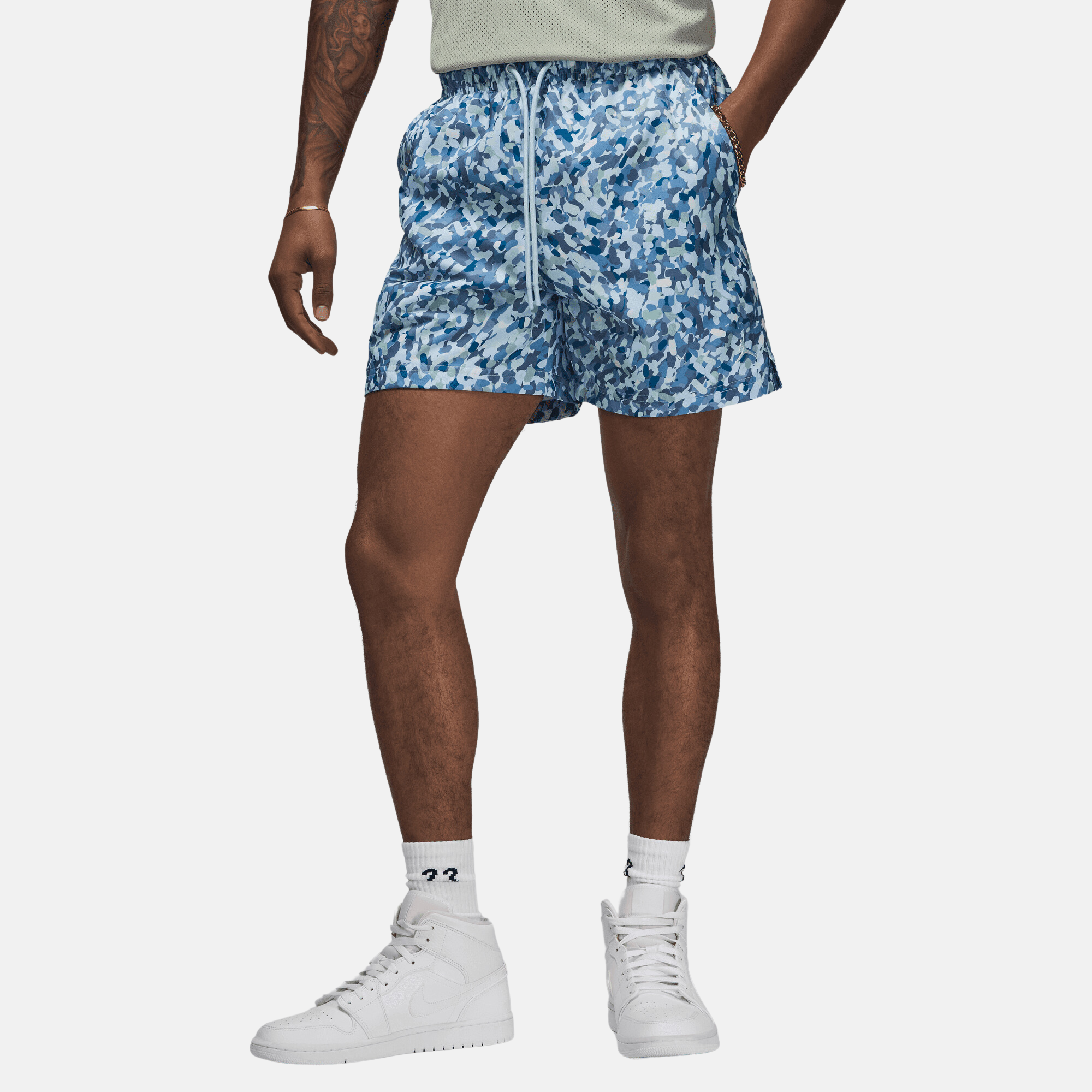 Air Jordan Essentials Blue Pointillism Poolside Shorts