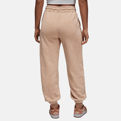 Air Jordan Women's Flight Fleece Desert Dust Washed Fleece Pants