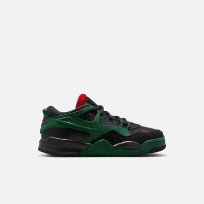 Air Jordan Kids' 4 RM Black Varsity Red Gorge Green (PS)