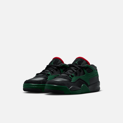 Air Jordan Kids' 4 RM Black Varsity Red Gorge Green (PS)