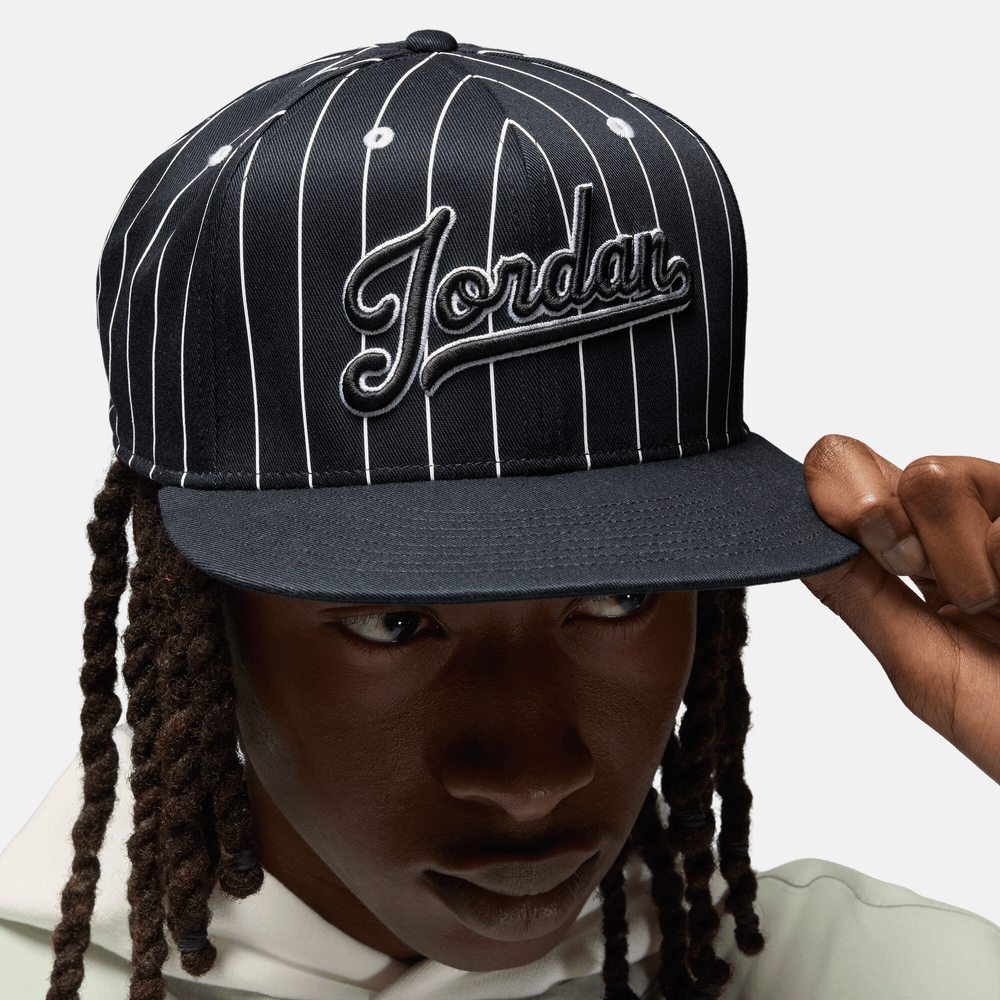 Air Jordan Flight MVP Pro Black Structured Snapback Hat