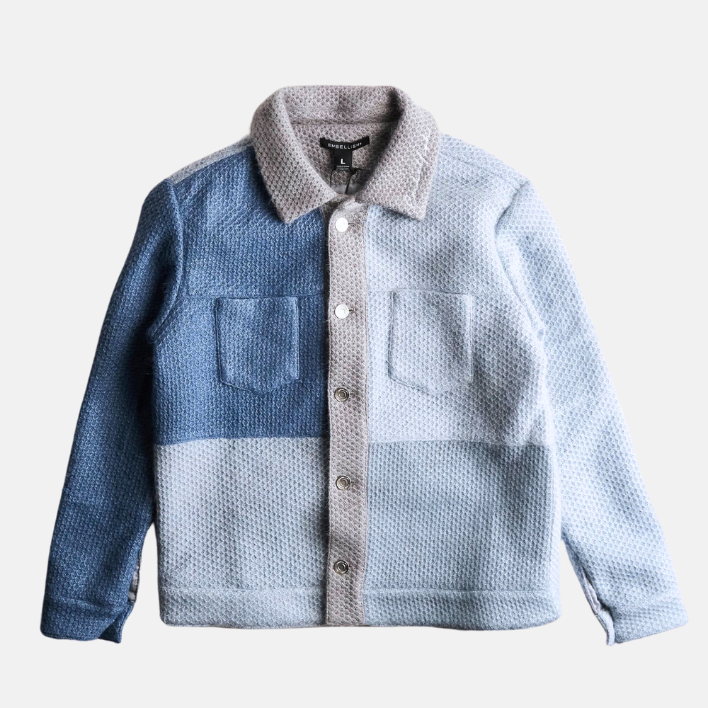 Embellish Blue Leonard Knit Jacket