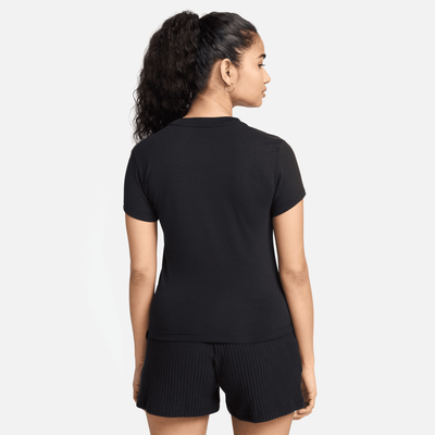 Nike Women's Sportswear Chill Knit Black T-Shirt
