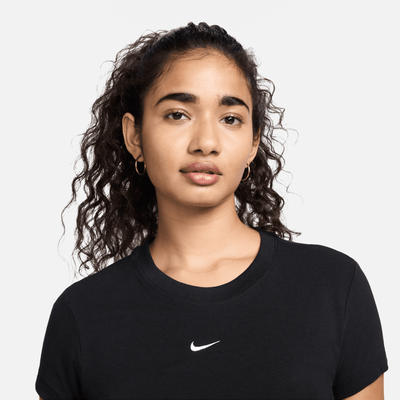 Nike Women's Sportswear Chill Knit Black T-Shirt