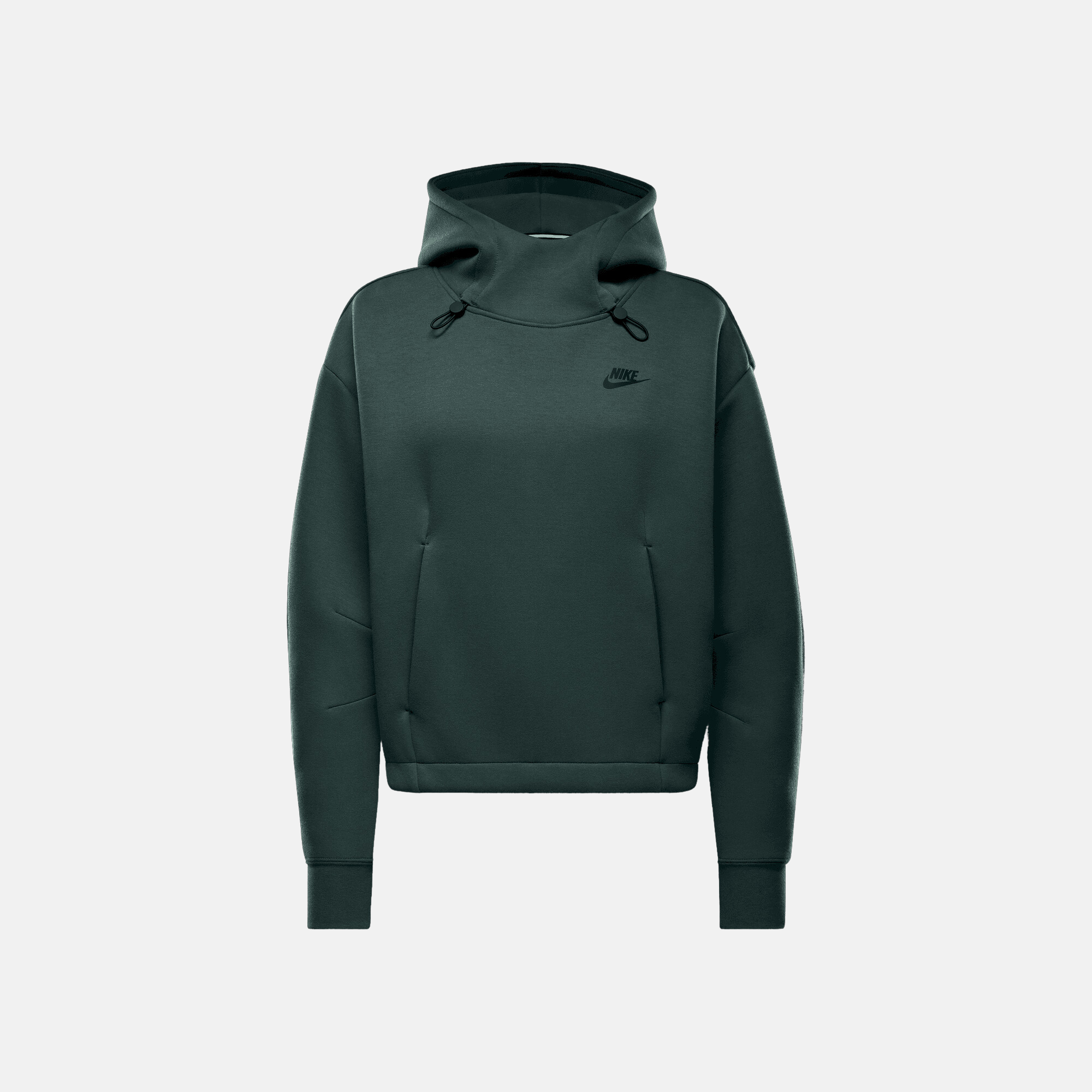 Nike Women's Sportswear Tech Fleece Oversized Green Hoodie