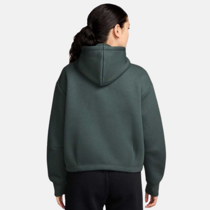 Nike Women's Sportswear Tech Fleece Oversized Green Hoodie