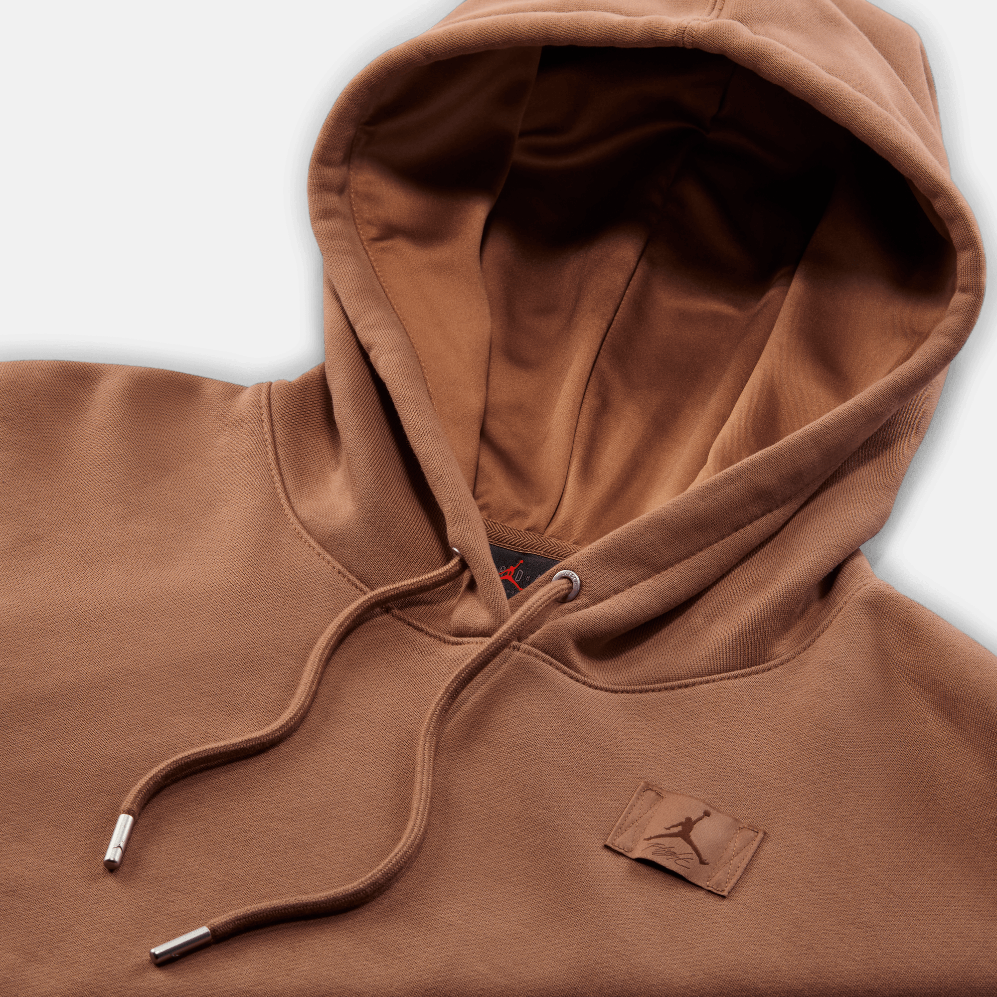 Air Jordan Women's Jordan Flight Fleece Brown Satin-Lined Pullover Hoodie