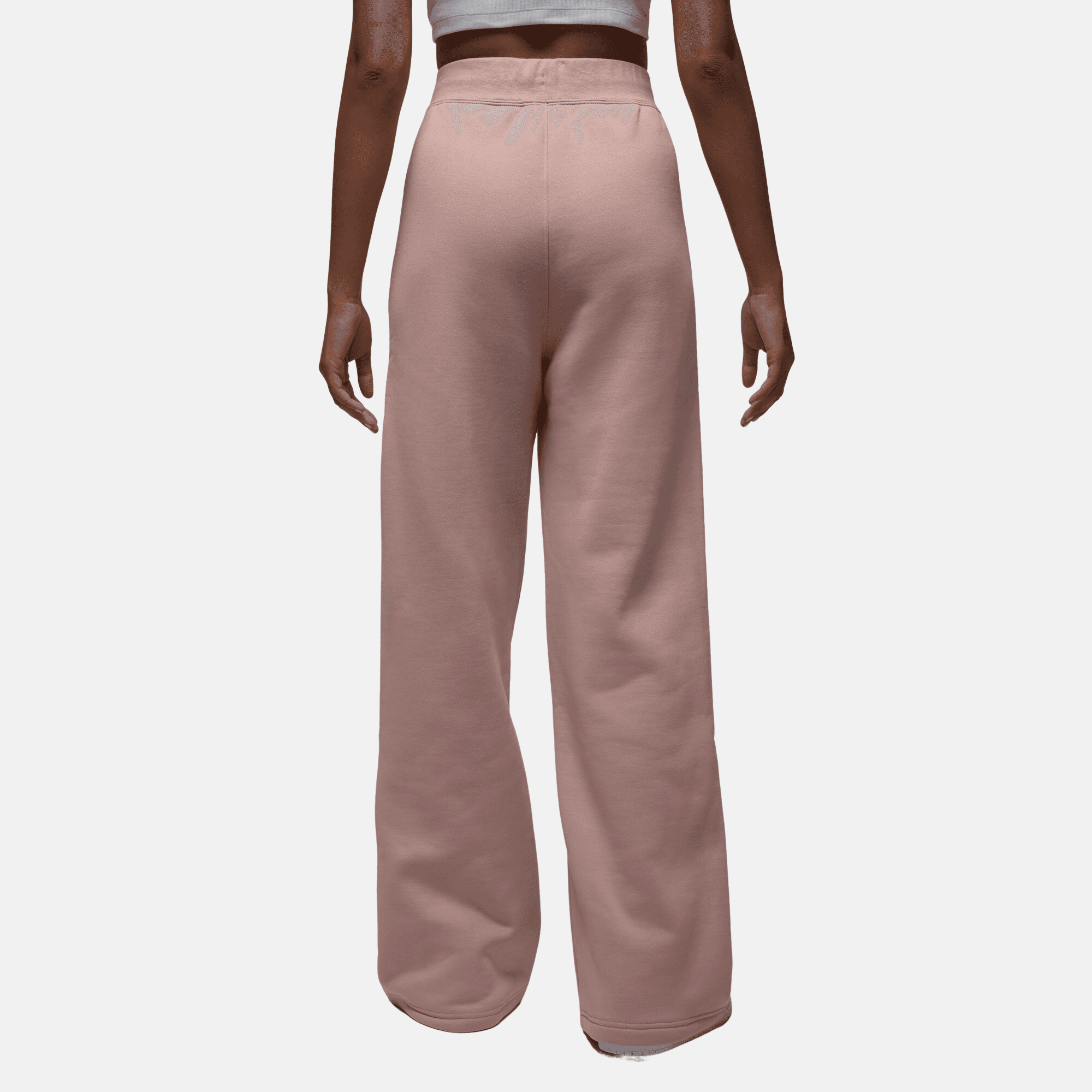 Air Jordan Women's Flight Fleece Pink Open-Hem Pants