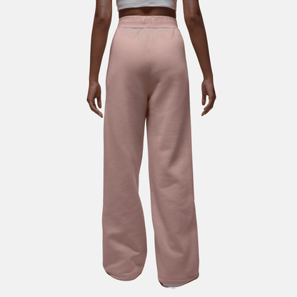 Air Jordan Women's Flight Fleece Pink Open-Hem Pants