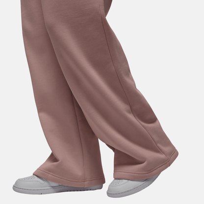 Air Jordan Women's Flight Fleece Pink Open-Hem Pants