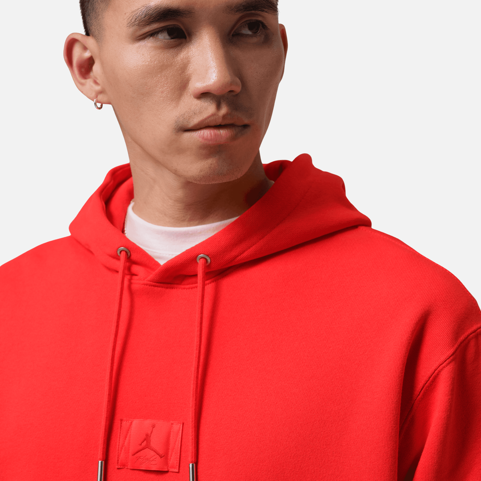 jordan flight hoodie red
