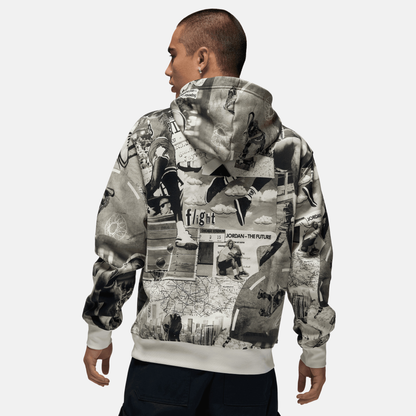 Air Jordan Brooklyn Black Fleece Printed Pullover Hoodie