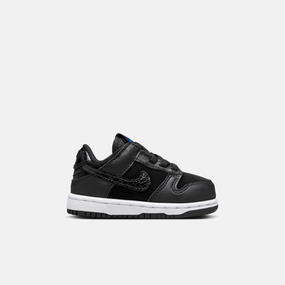 Nike Kids' Dunk Low SE Black Croc Swoosh (TD)