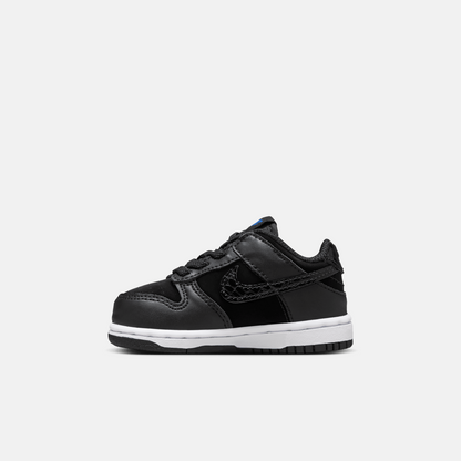 Nike Kids' Dunk Low SE Black Croc Swoosh (TD)