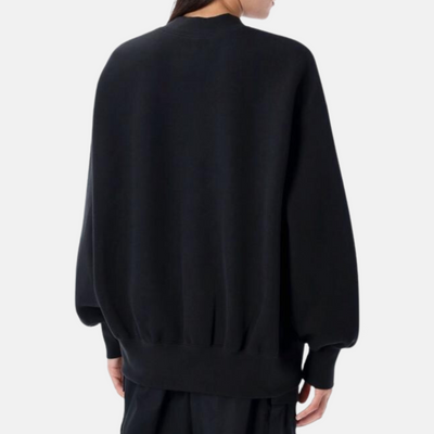 Nike Women's Sportswear Tech Fleece Oversized Black Crew-Neck Sweatshirt