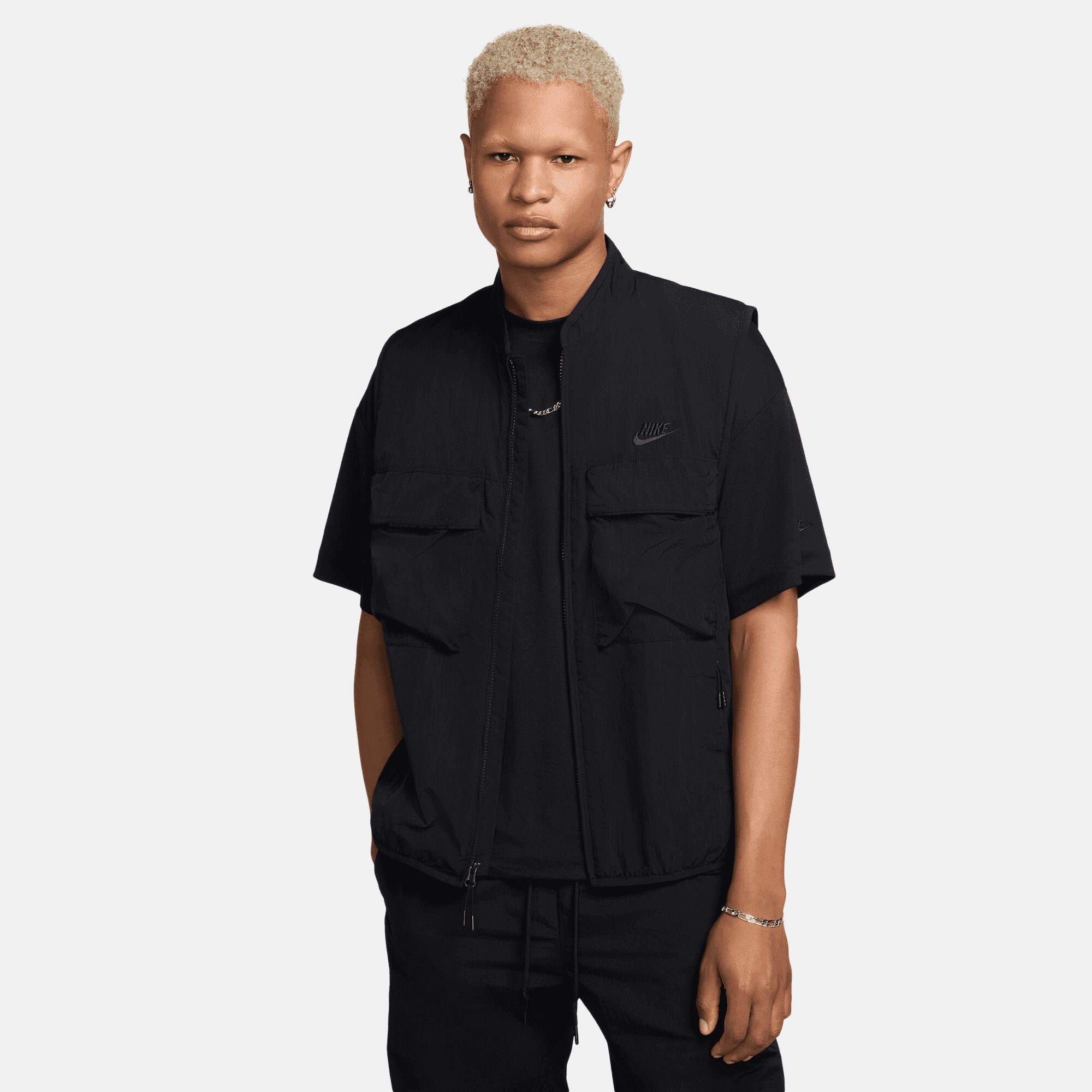 Nike Black Tech Woven Vest