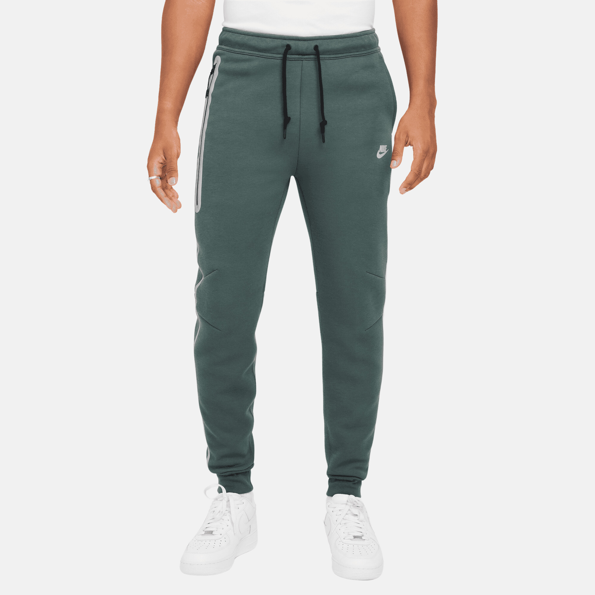 Nike Sportswear Tech Fleece Green Silver Reflective Joggers