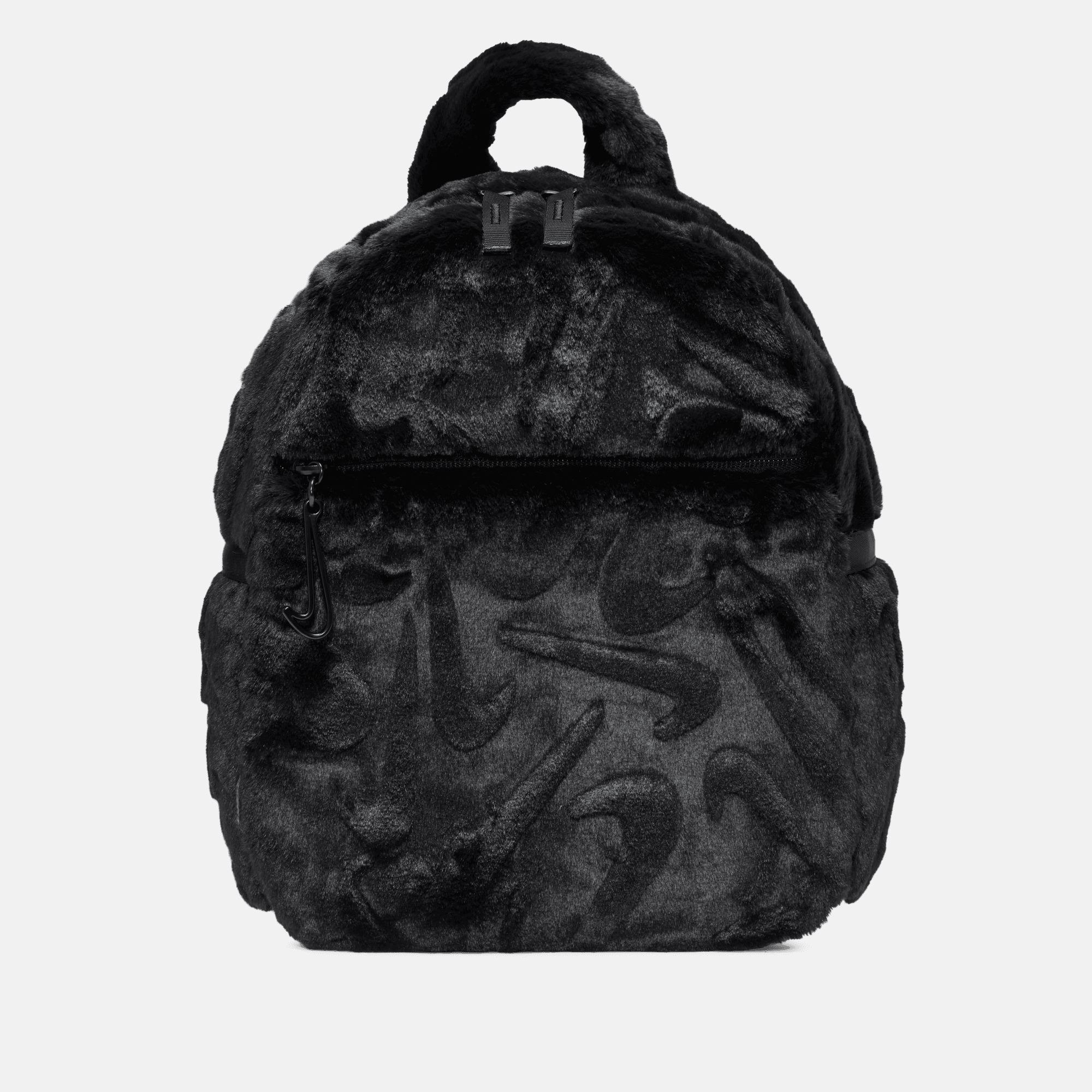 Nike Sportswear Futura Black Faux Fur Mini Backpack