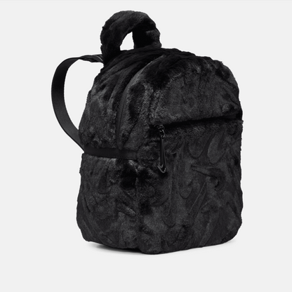 Nike Sportswear Futura Black Faux Fur Mini Backpack